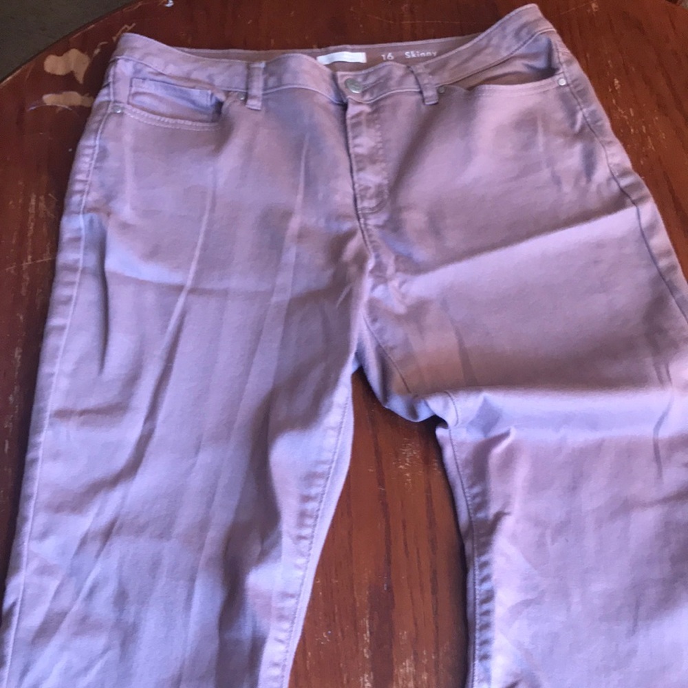 Lauren Conrad blush colored skinny pants